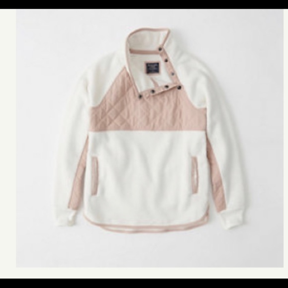 Abercrombie Asymmetrical Snap-Up Fleece
